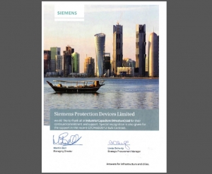 Siemens recognise ICW's quality and service